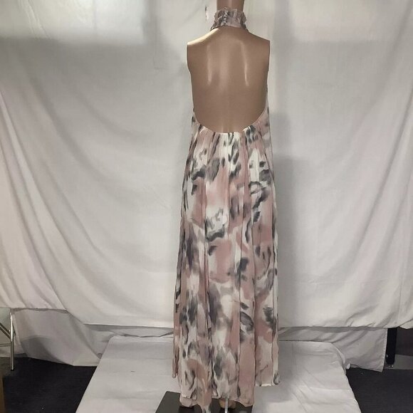 NEW ANTHROPOLOGIE X MAEVE Women's Dress Halter Sheer Printed Maxi Size XXS Multi - Picture 3 of 6
